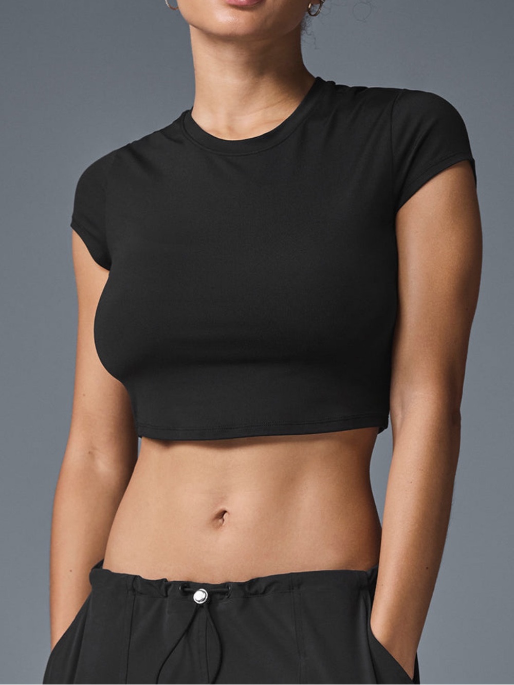 ALO Yoga Alosoft Crop Finesse Short Sleeve